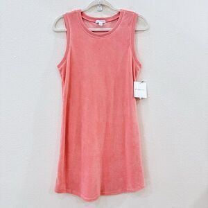 New Beyond Yoga Women's Size Small Peach Blush French Terry Out of Town Dress
